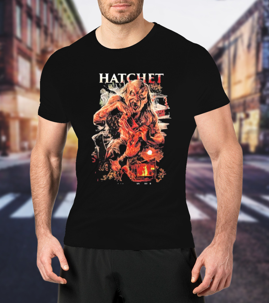 Hatchet Victor Crowley Horror Art Villain T-Shirt
