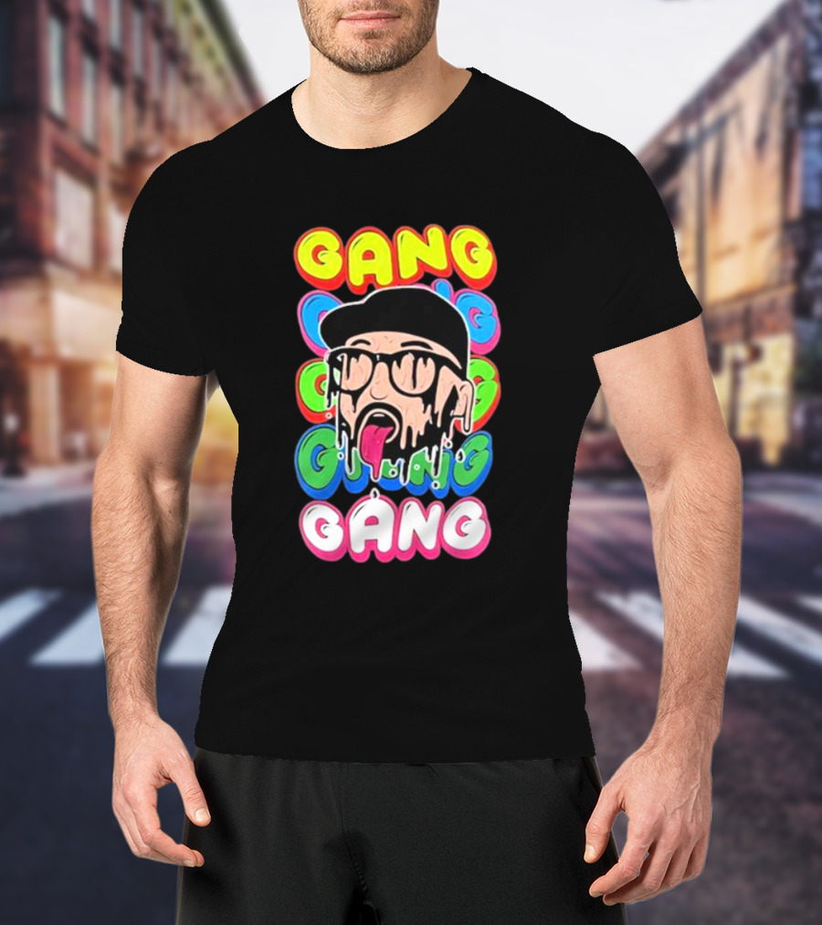Gang Colorful Dripping Face T-Shirt