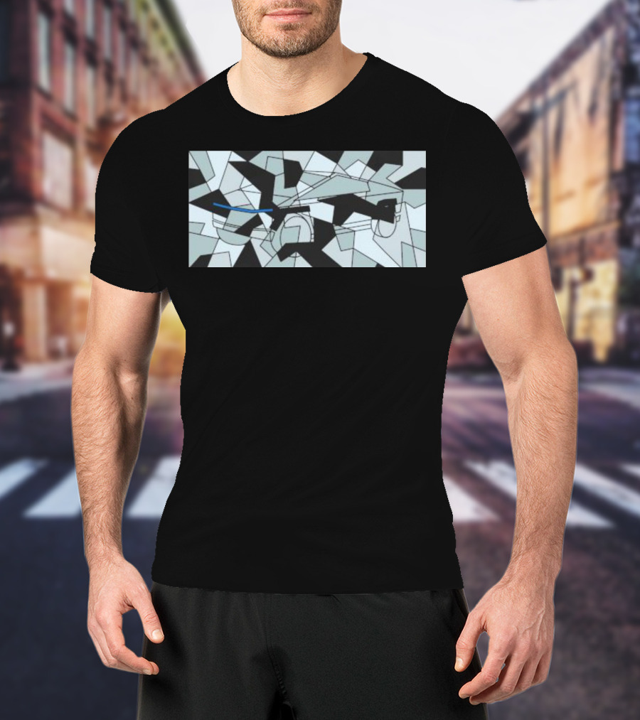 Teslaconomics Cybertruck Camo Geometric T-Shirt