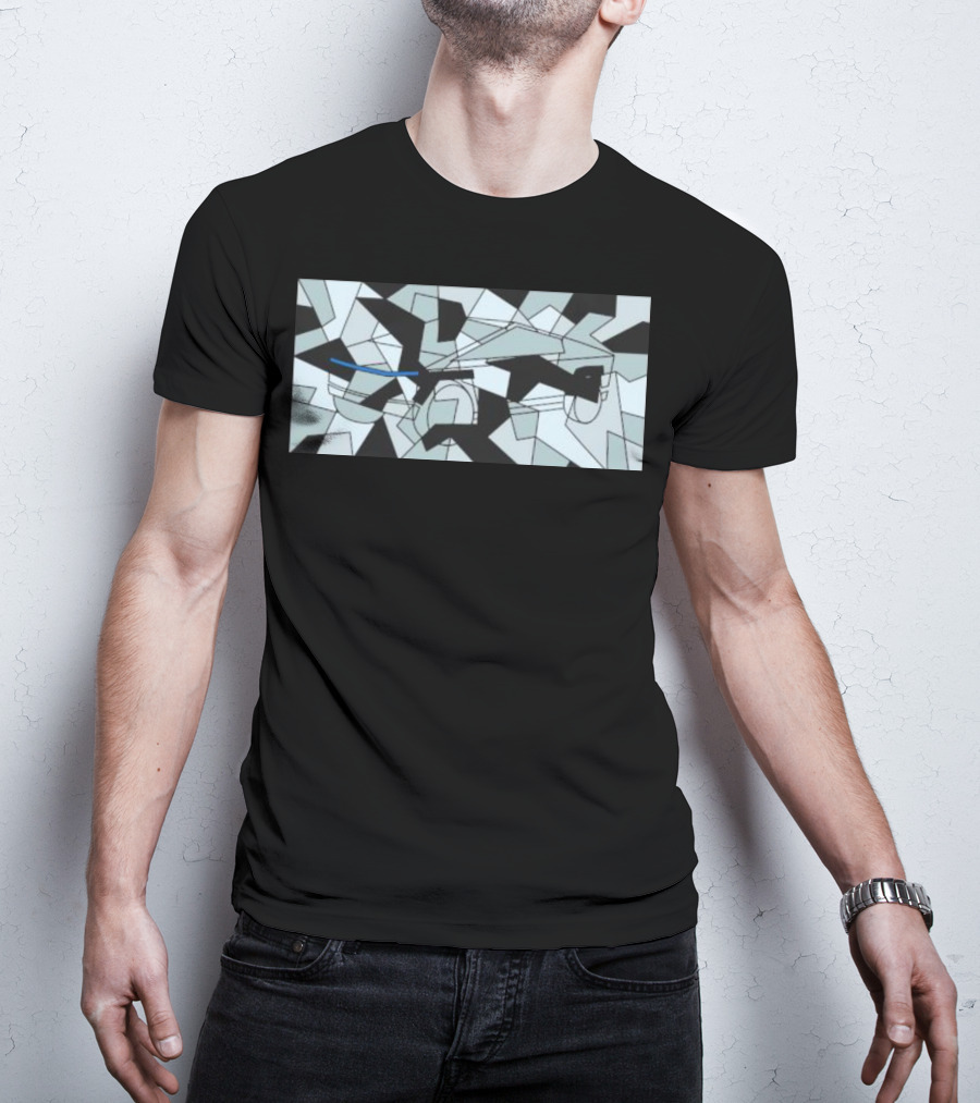 Teslaconomics Cybertruck Camo Geometric T-Shirt