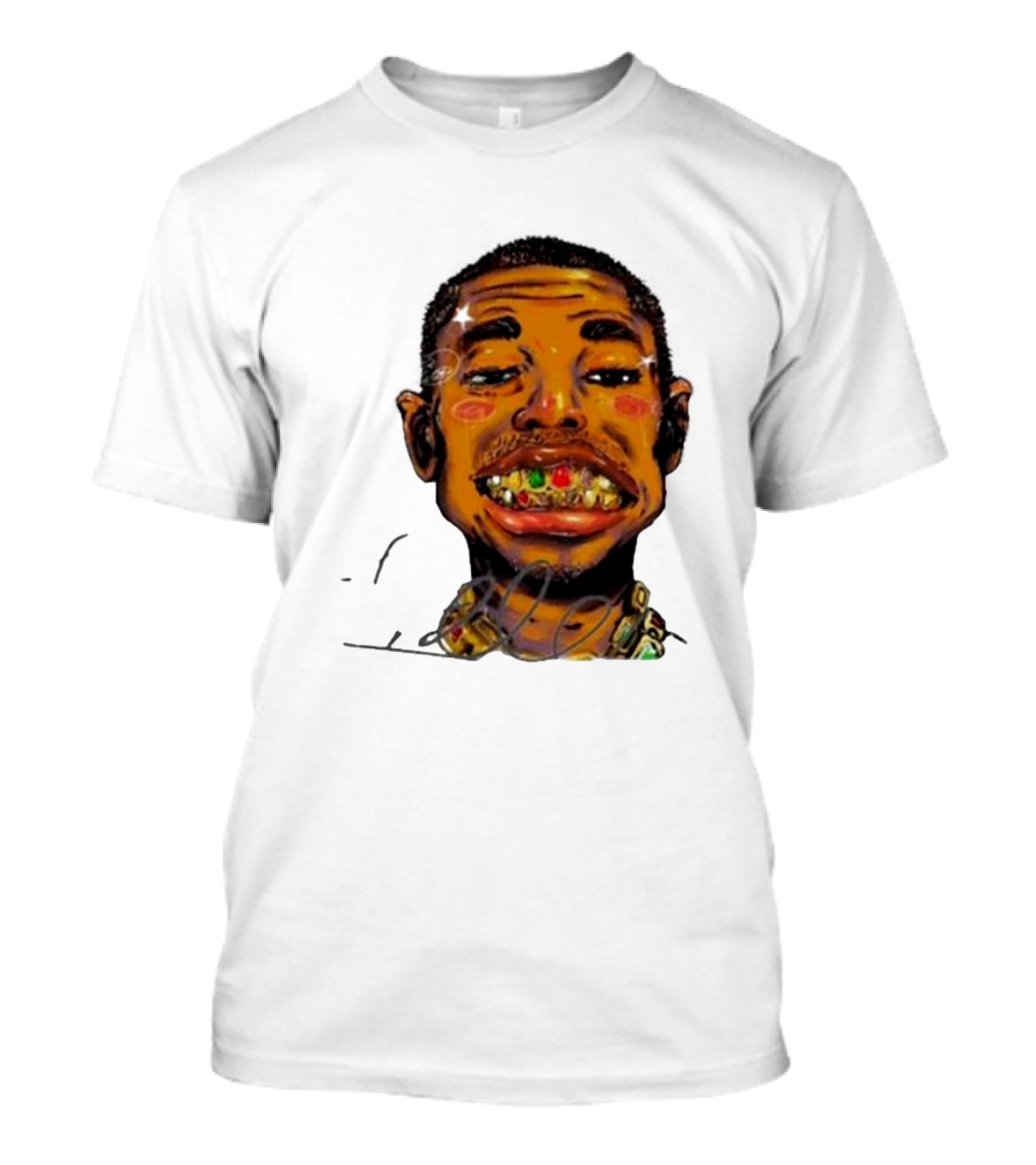 Vameee1 It’s The Way You Wear It Bold Cartoon Face T-Shirt