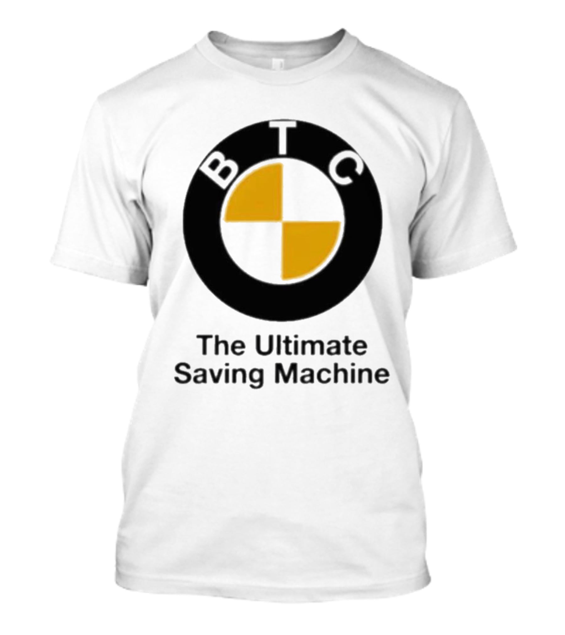 BTC The Ultimate Saving Machine Bitcoin Crash Test Dummy T-Shirt