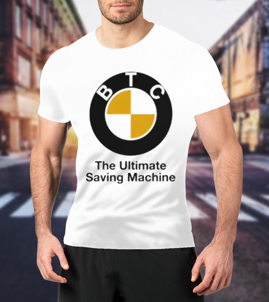 BTC The Ultimate Saving Machine Bitcoin Crash Test Dummy T-Shirt