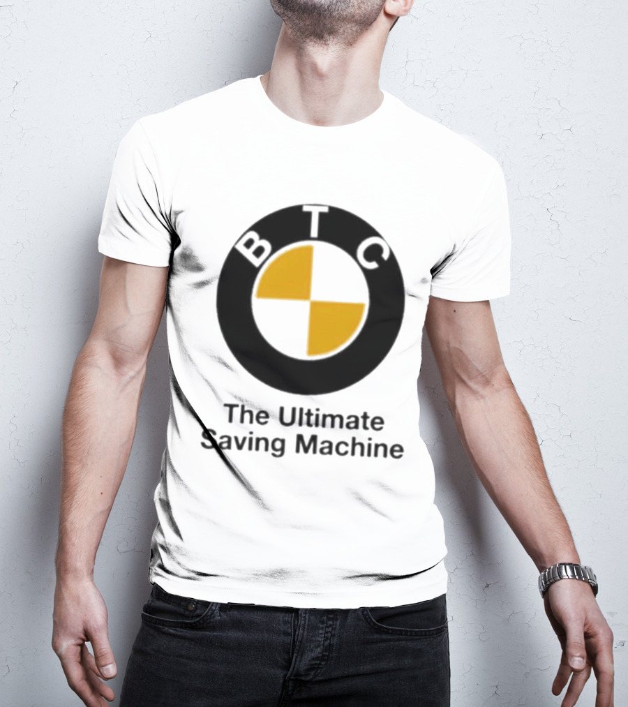 BTC The Ultimate Saving Machine Bitcoin Crash Test Dummy T-Shirt