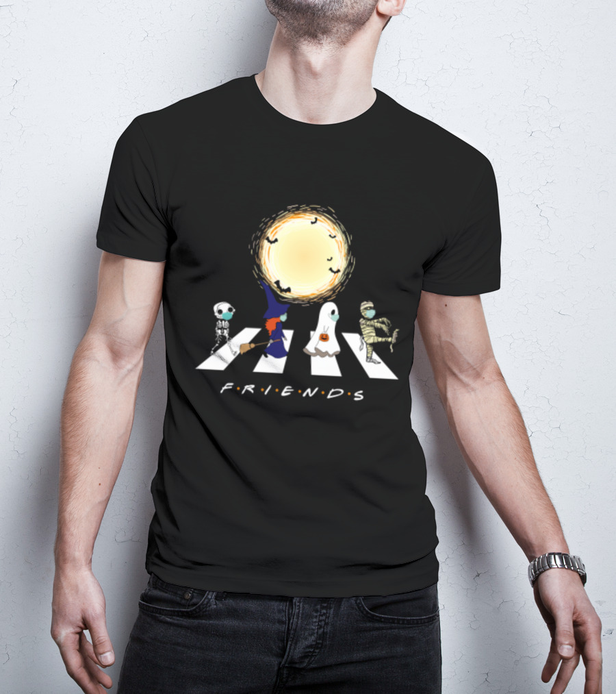 Friends Halloween Abbey Road Costume Parade T-Shirt