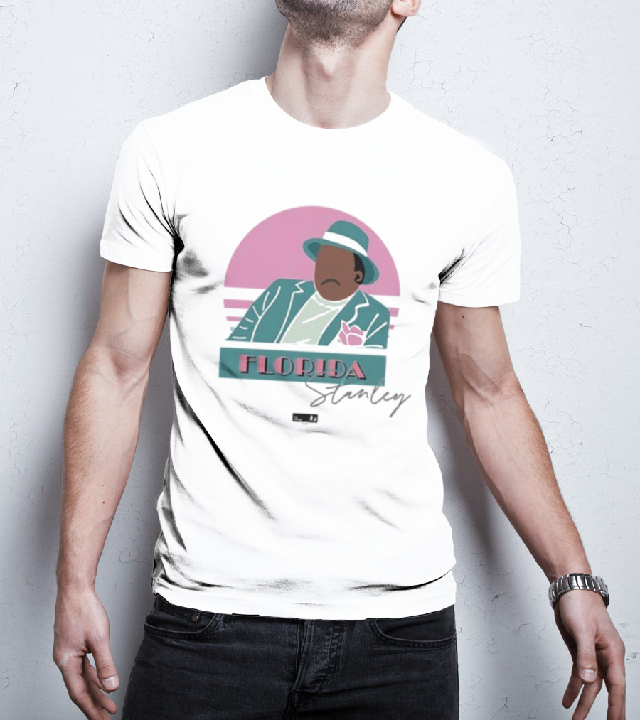 Florida Stanley Retro Vibe Pastel Suit And Hat T-Shirt
