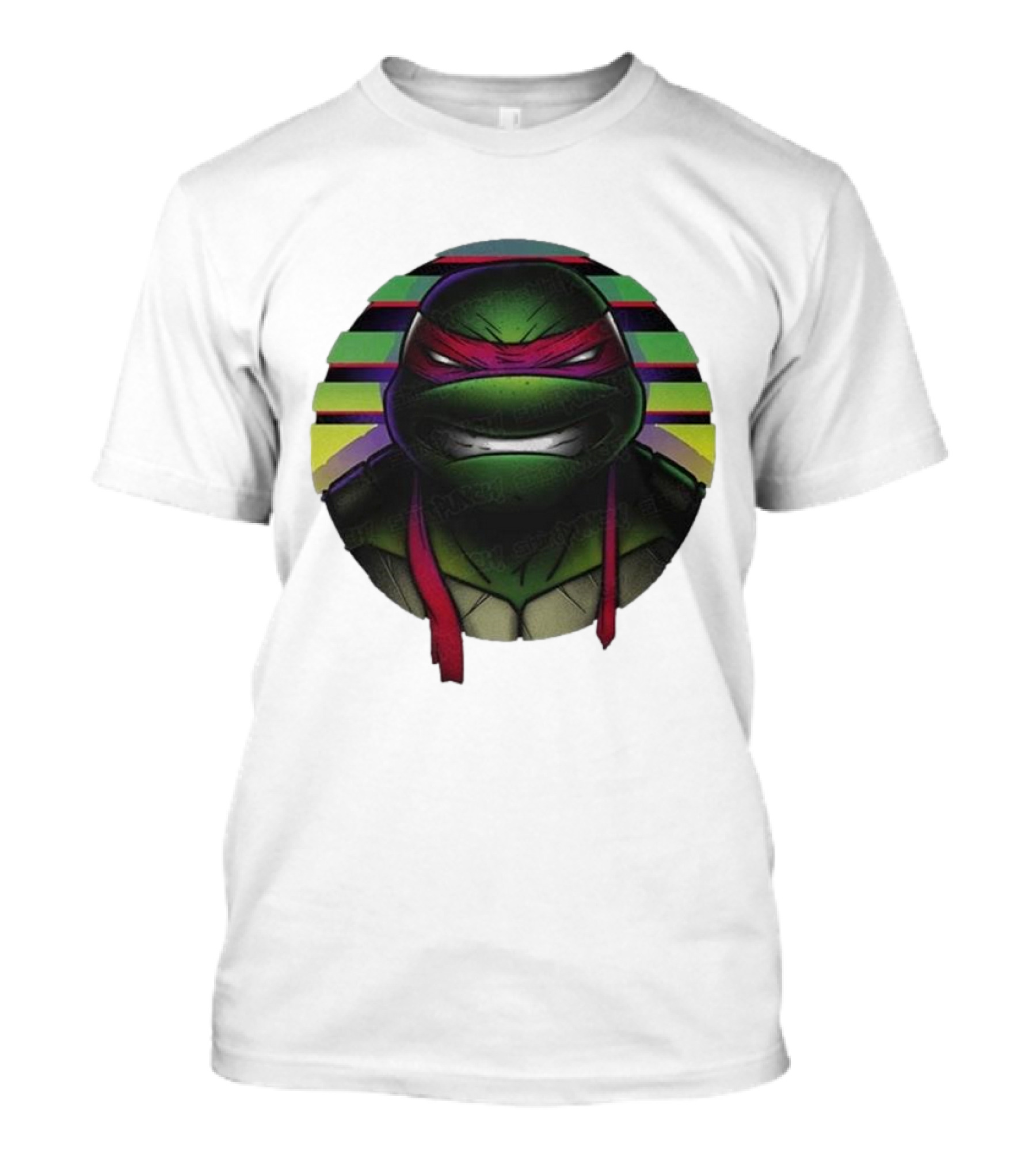 Raph Mutant Red Ninja Retro Stripes T-Shirt