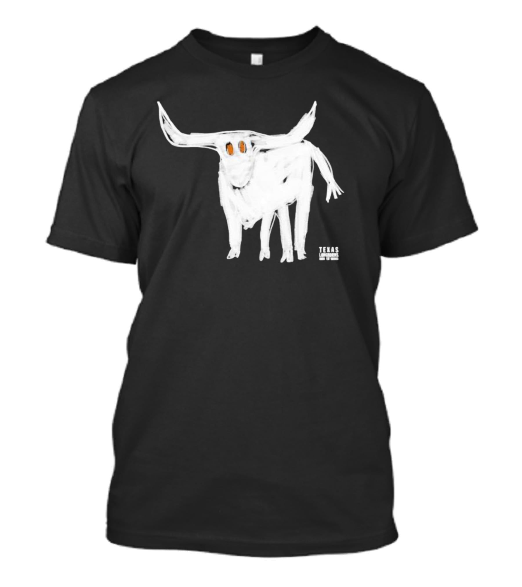 Texas Longhorns For All The Horns Bold White Longhorn T-Shirt