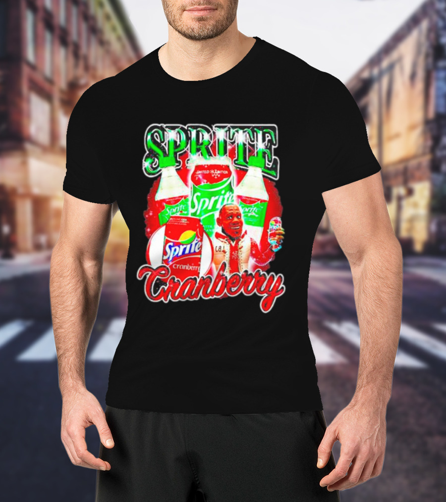 Sprite Cranberry Lebron James Cartoon T-Shirt