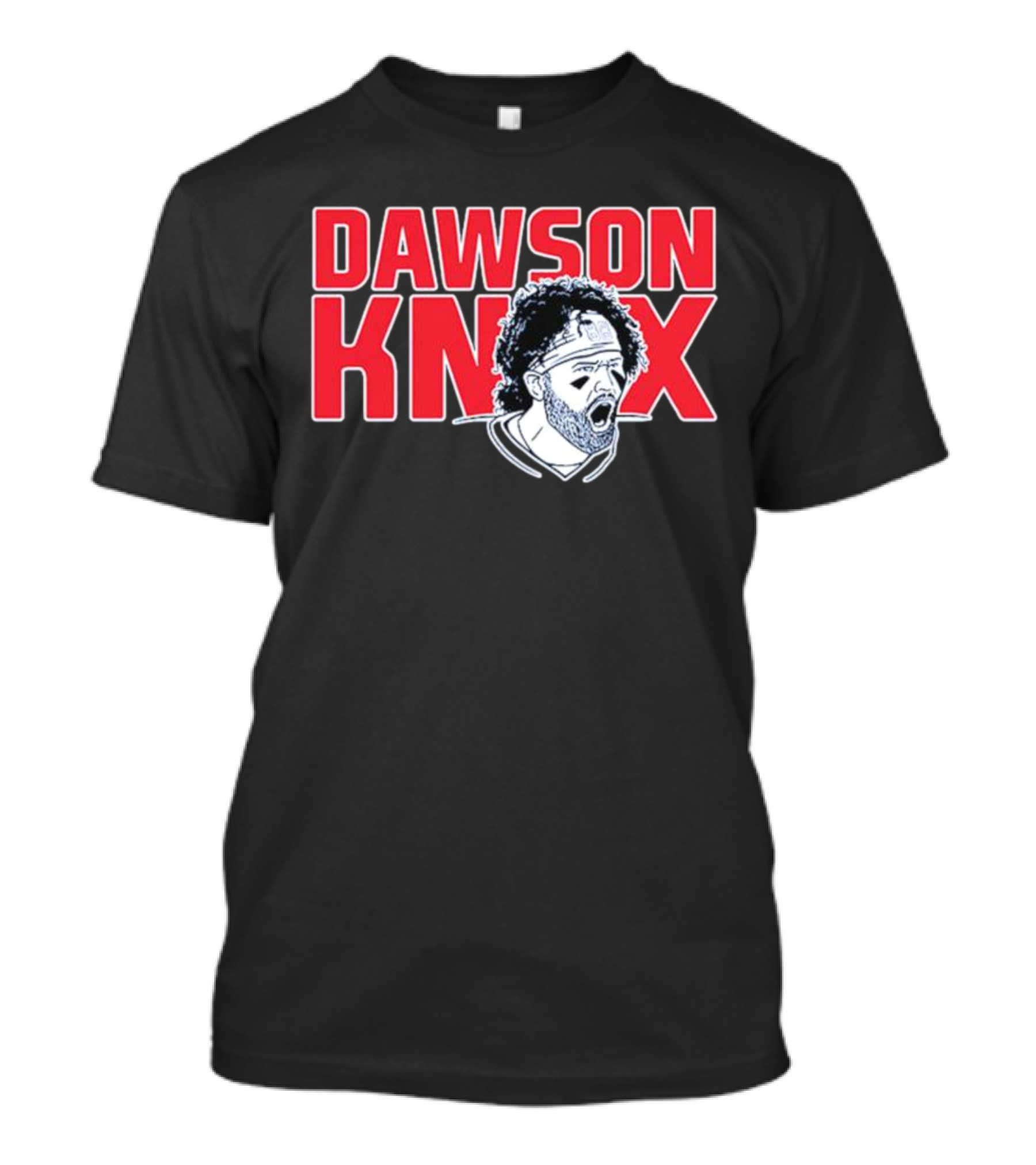 Dawson Knox Roaring Athlete Portrait Headband T-Shirt