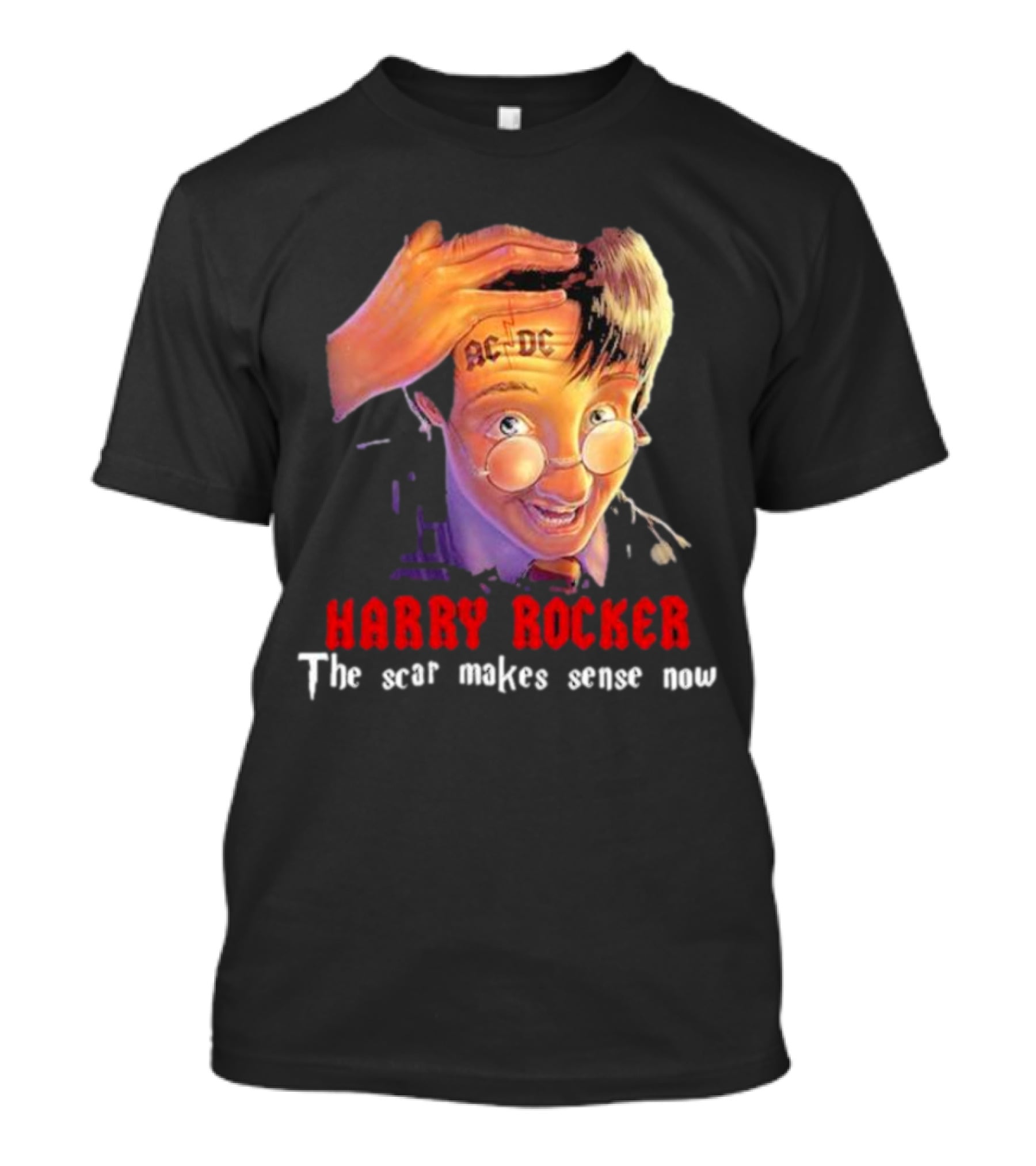 HARRY ROCKER AC-DC The Scar Makes Sense Now T-Shirt