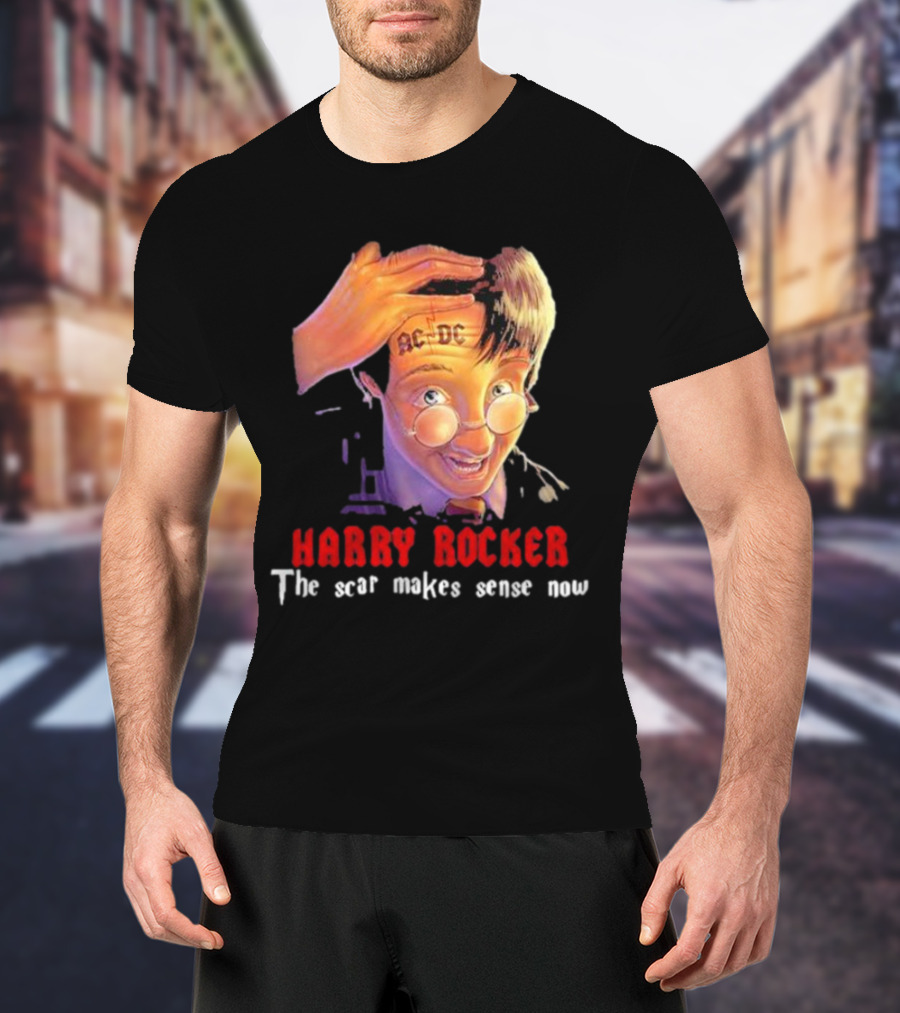 HARRY ROCKER AC-DC The Scar Makes Sense Now T-Shirt