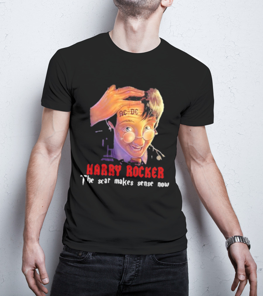 HARRY ROCKER AC-DC The Scar Makes Sense Now T-Shirt