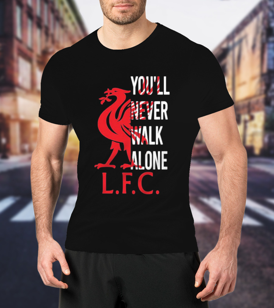 LFC You'll Never Walk Alone Liverpool Football Club Crest T-Shirt