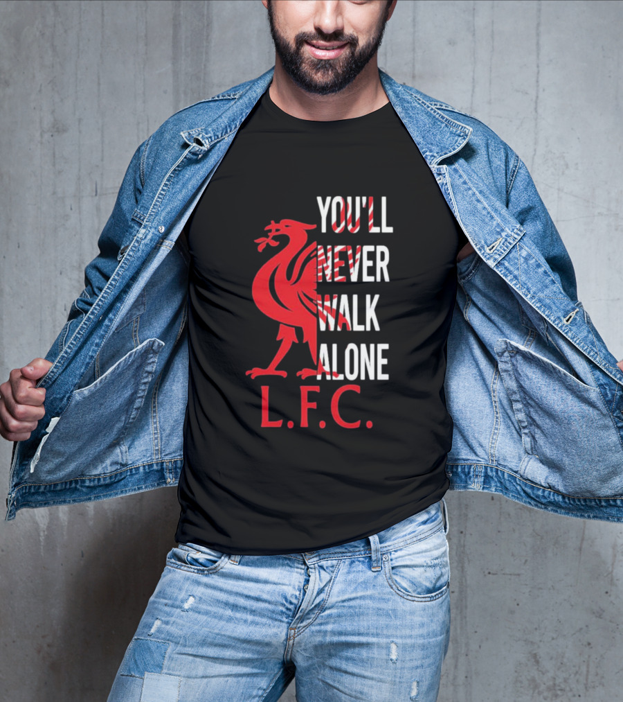 LFC You'll Never Walk Alone Liverpool Football Club Crest T-Shirt