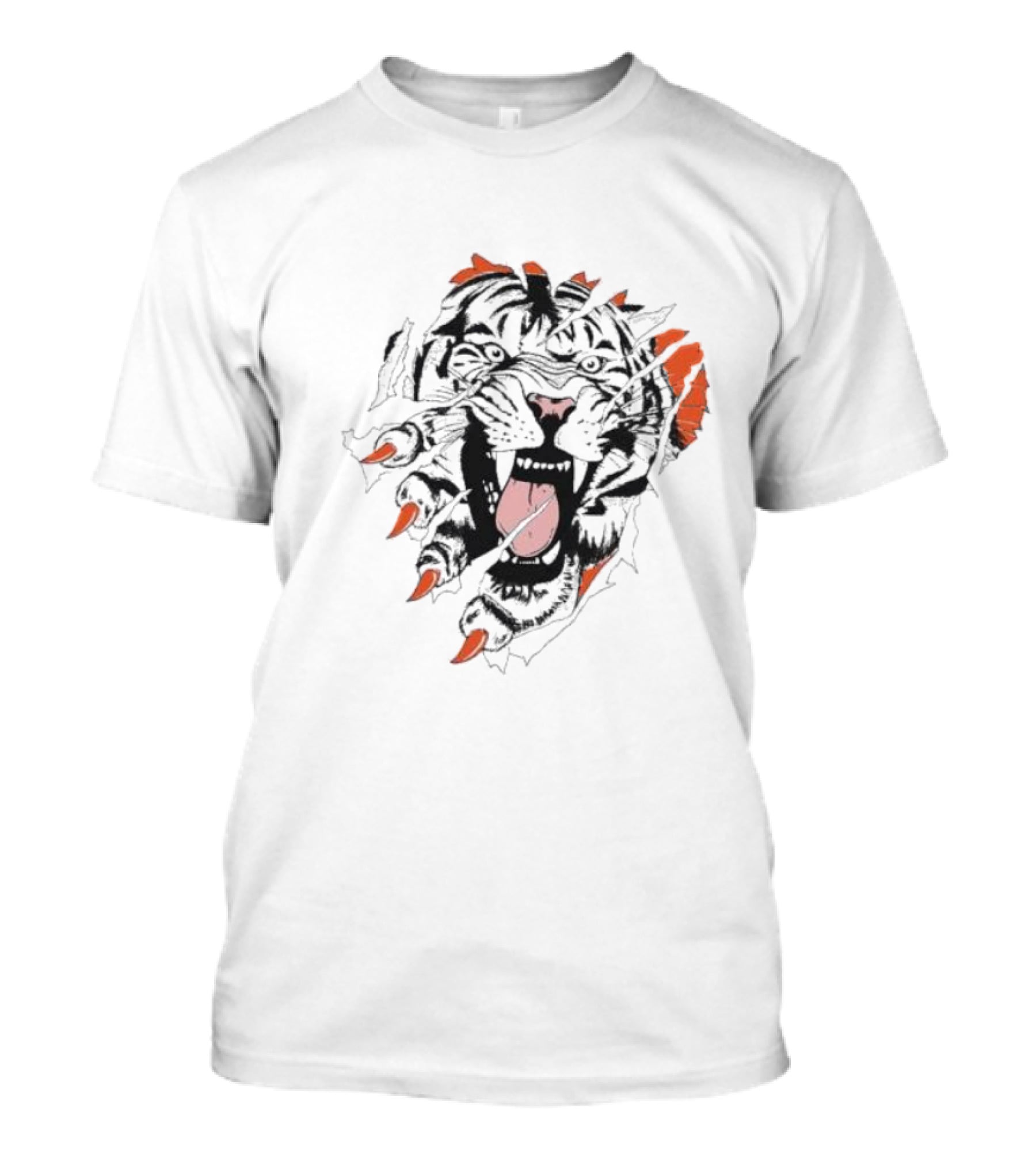 Cin Roar Lion's Fierce Mane And Claws T-Shirt