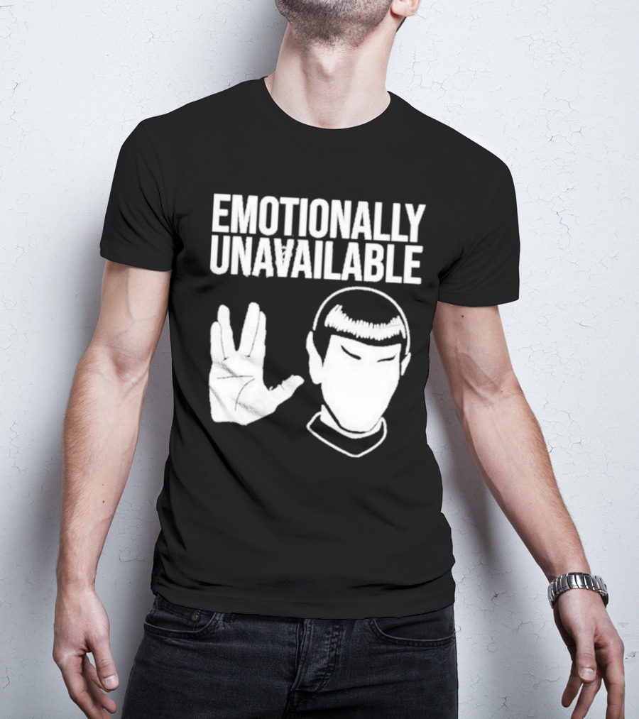 Emotionally Unavailable Star Trek Vulcan Gesture T-Shirt