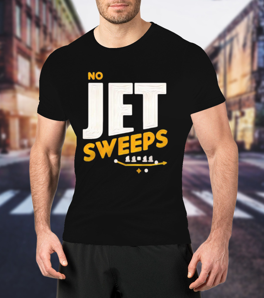No Jet Sweeps 11 11 Football Play Diagram T-Shirt