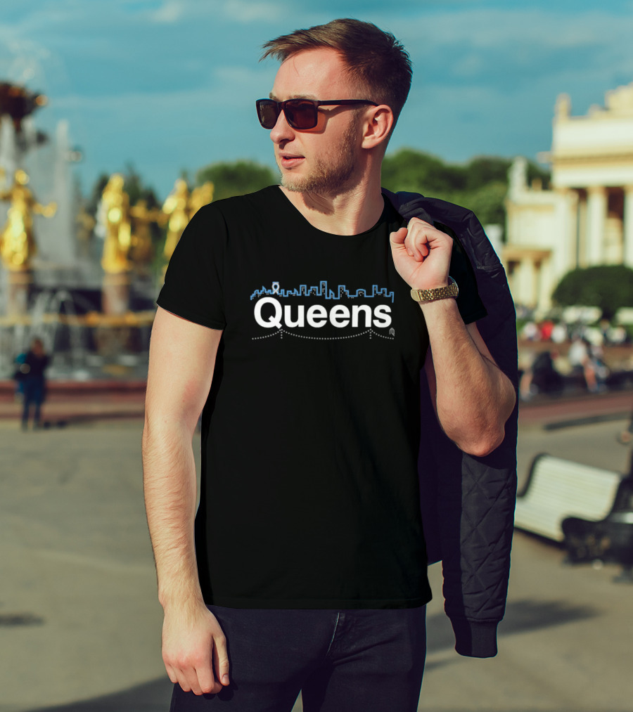 Queens Skyline Cityscape T-Shirt