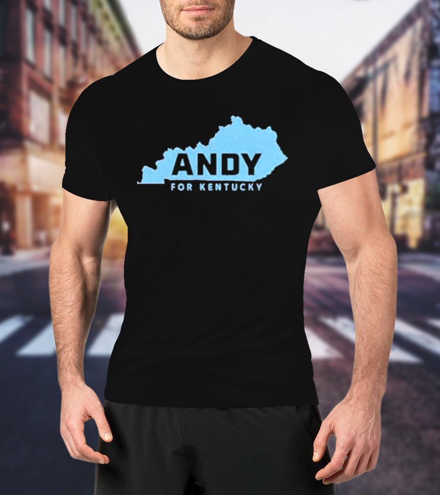 Andy For Kentucky Blue Map Campaign T-Shirt
