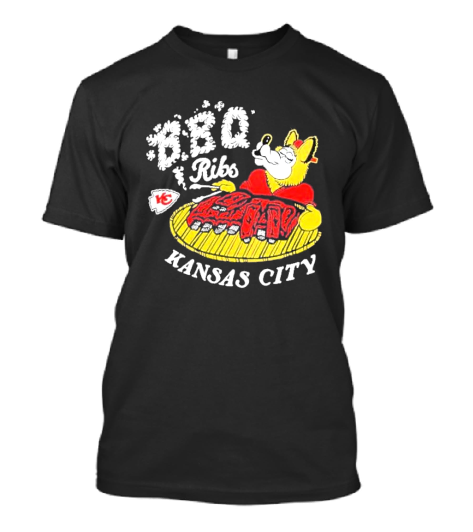 BBQ Ribs Kansas City Chiefs BBQ Dog Kansas City T-Shirt