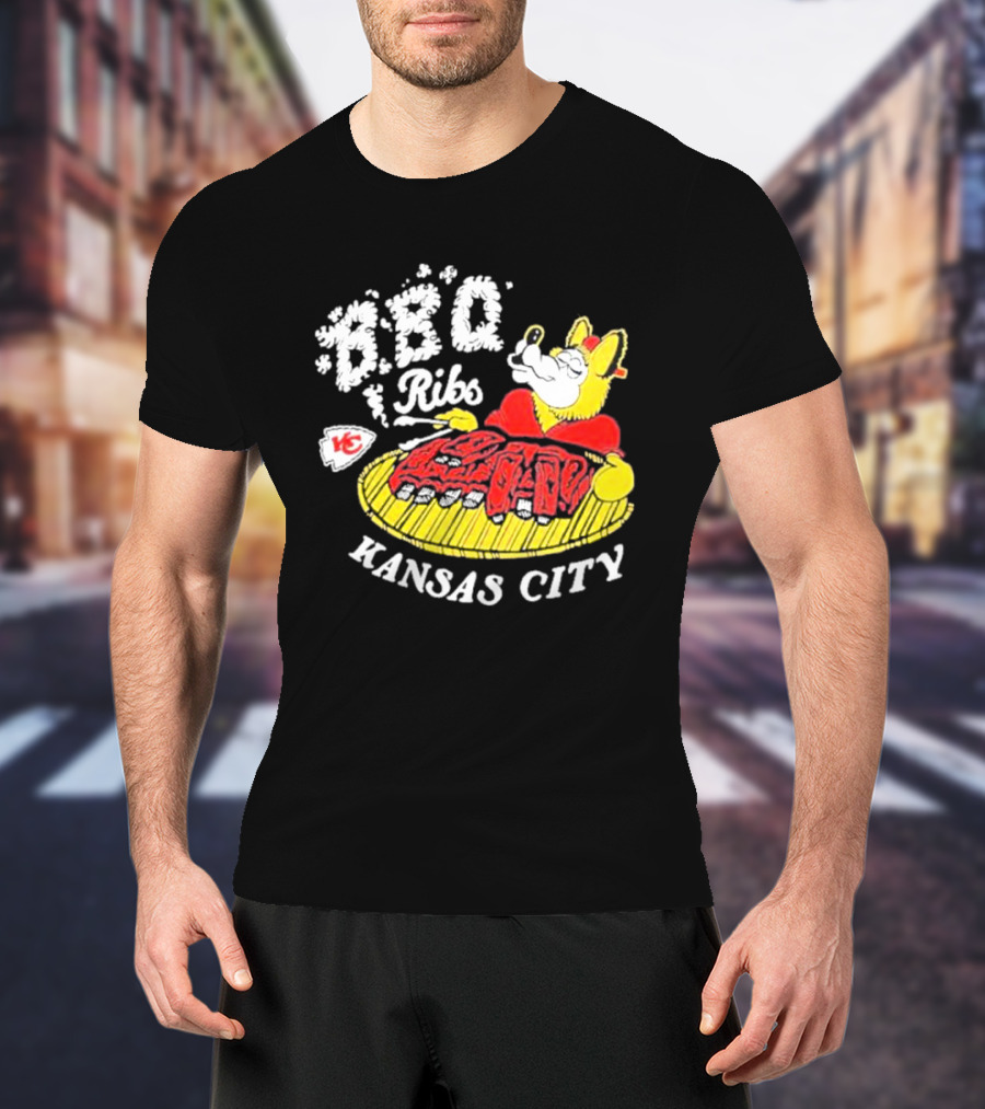 BBQ Ribs Kansas City Chiefs BBQ Dog Kansas City T-Shirt