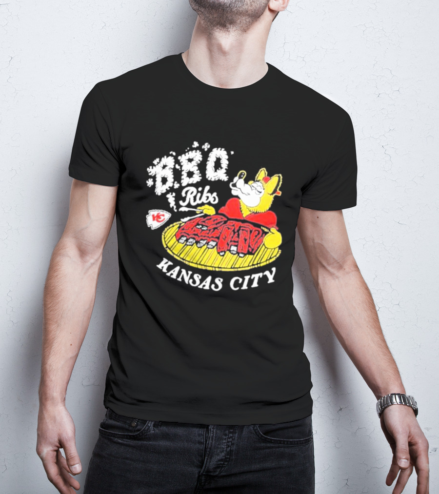 BBQ Ribs Kansas City Chiefs BBQ Dog Kansas City T-Shirt