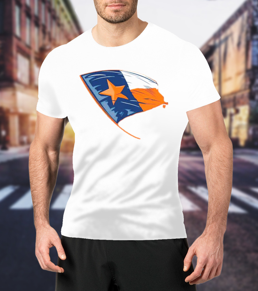 Houston State Flag Texas Colors And Star T-Shirt