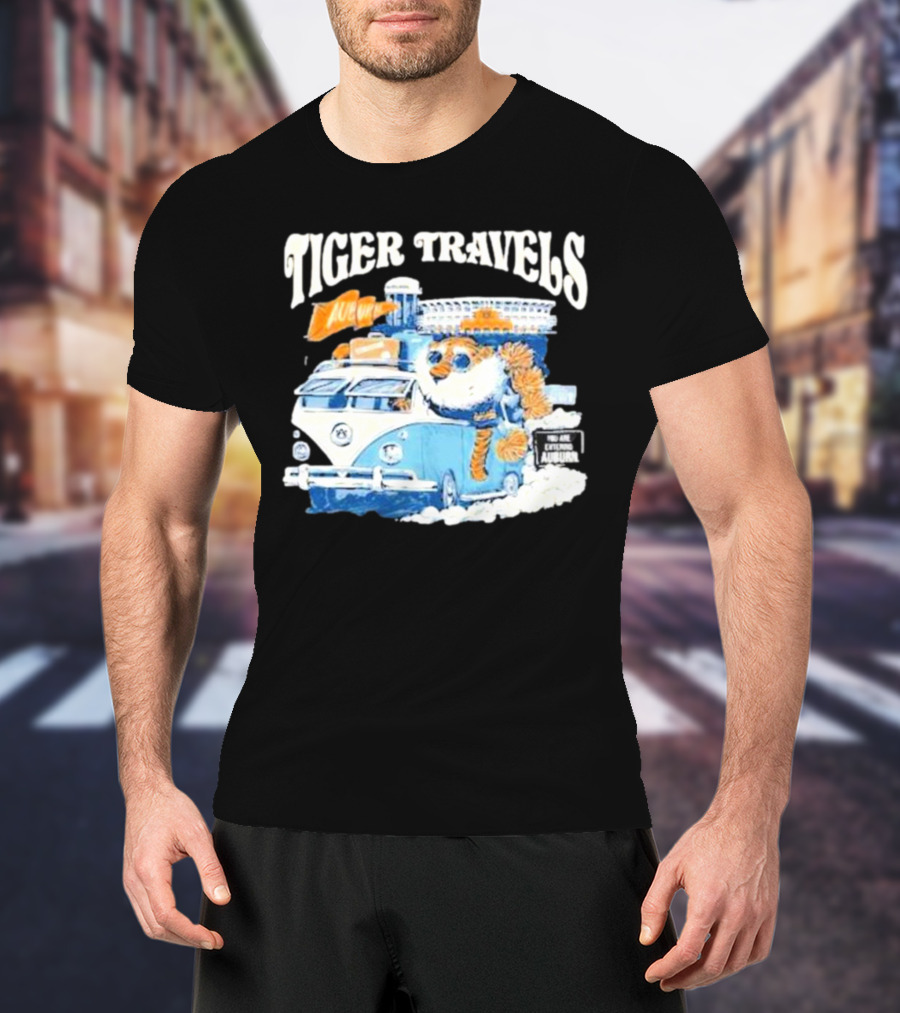 Tiger Travels Auburn Stadium Adventure T-Shirt