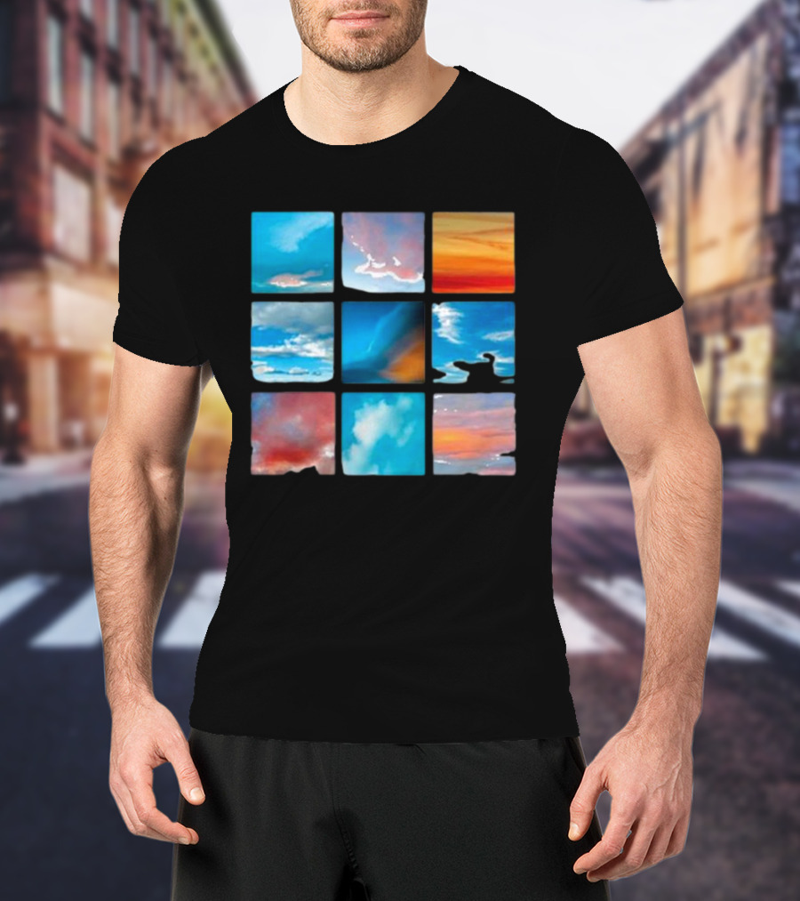 Sunsets And Skies Colorful Sky Panels T-Shirt