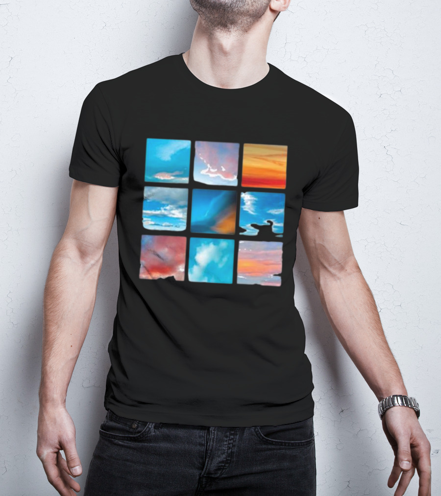 Sunsets And Skies Colorful Sky Panels T-Shirt