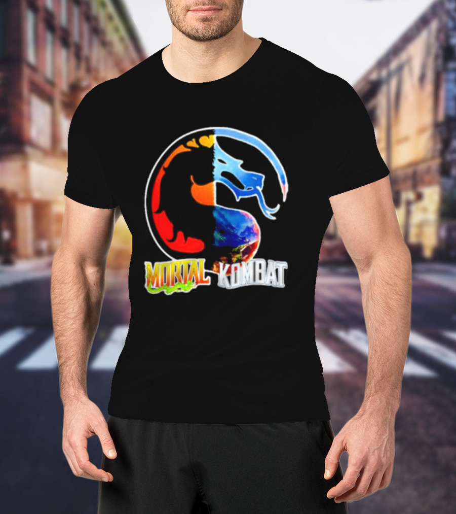 Mortal Kombat Dual-Color Dragon T-Shirt