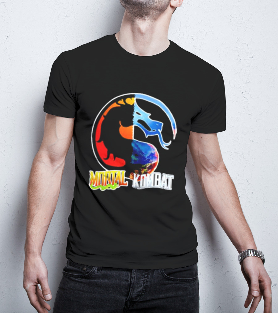 Mortal Kombat Dual-Color Dragon T-Shirt
