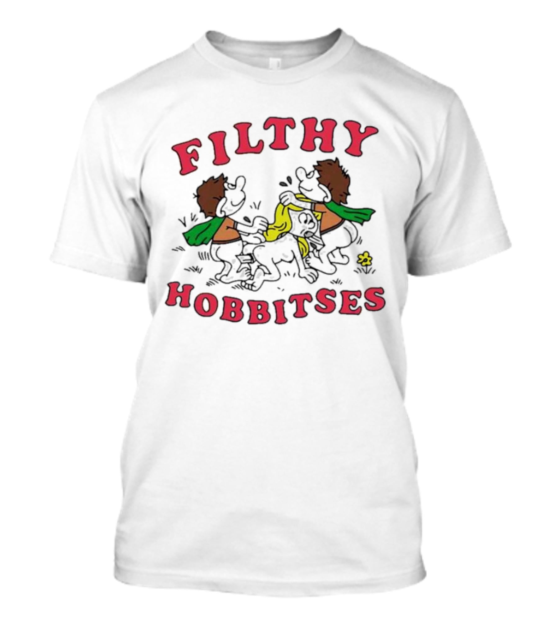 Filthy Hobbitses Fighting Dirty With Yellow Cloth T-Shirt