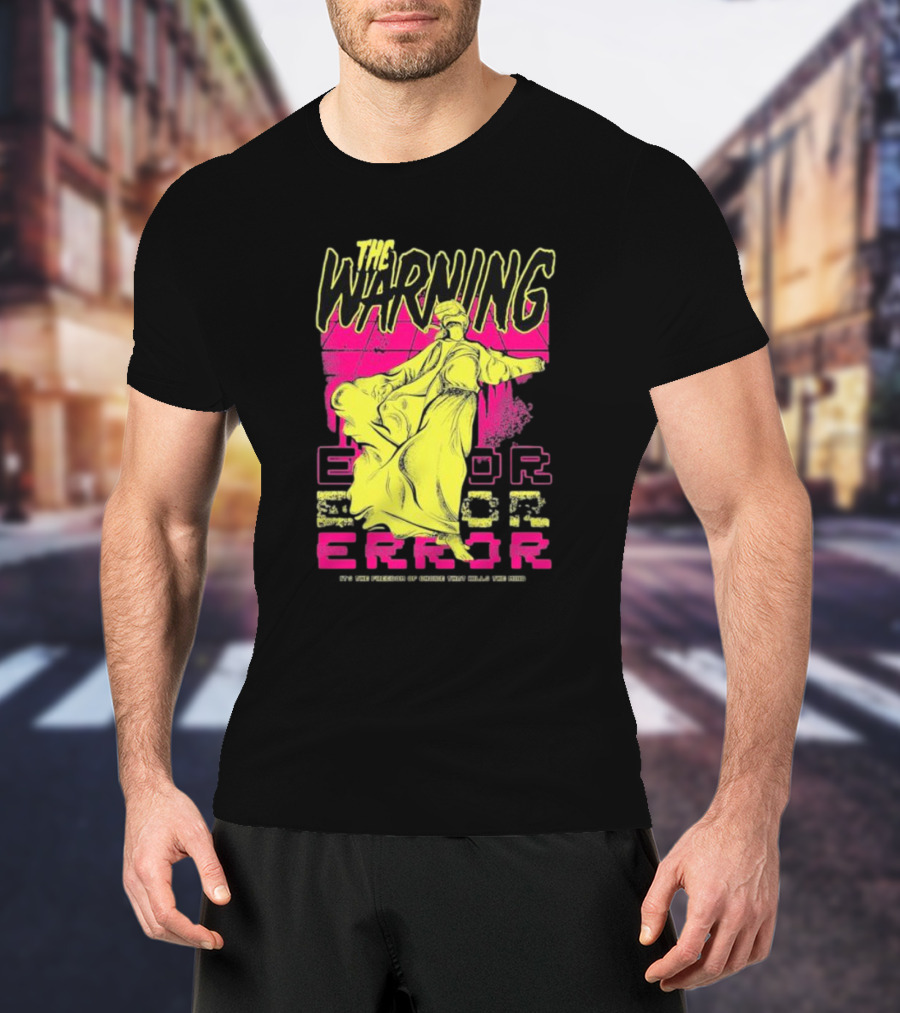 The Warning Error Freedom Of Choice Kills Mind Statue Neon Graffiti T-Shirt