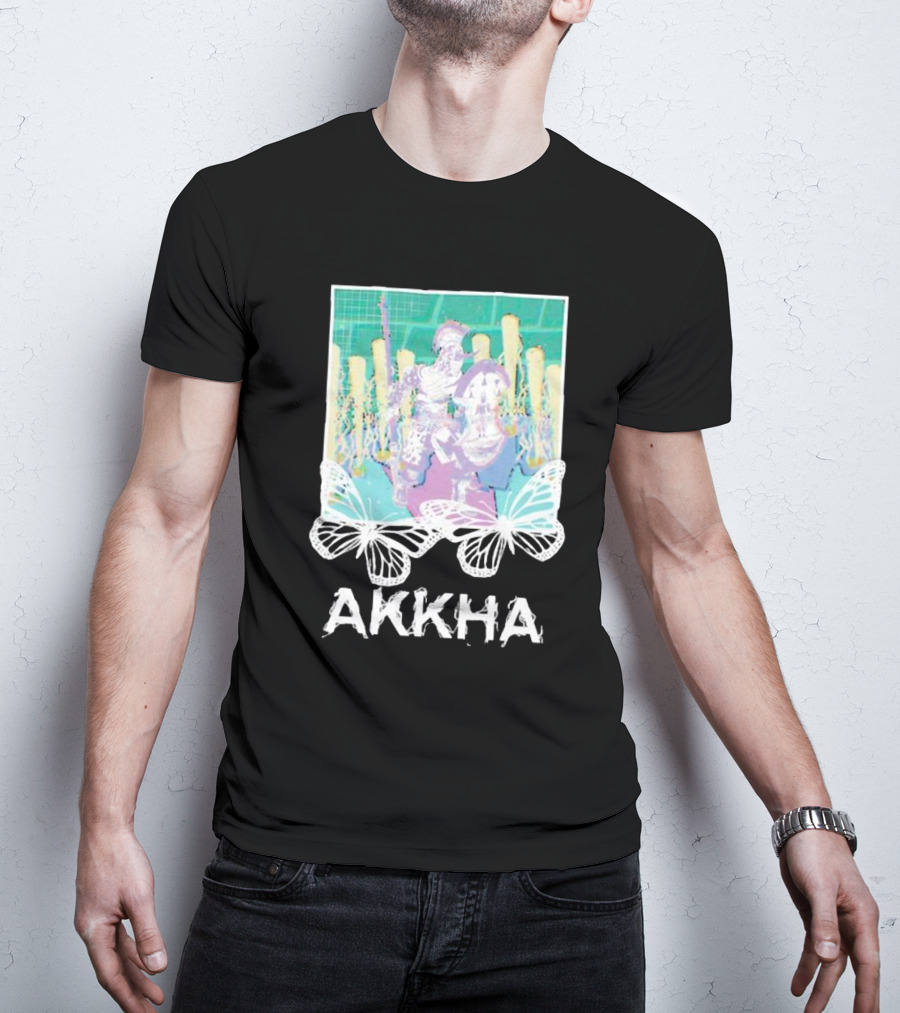 Akkha Warrior With Butterflies And Spartan T-Shirt