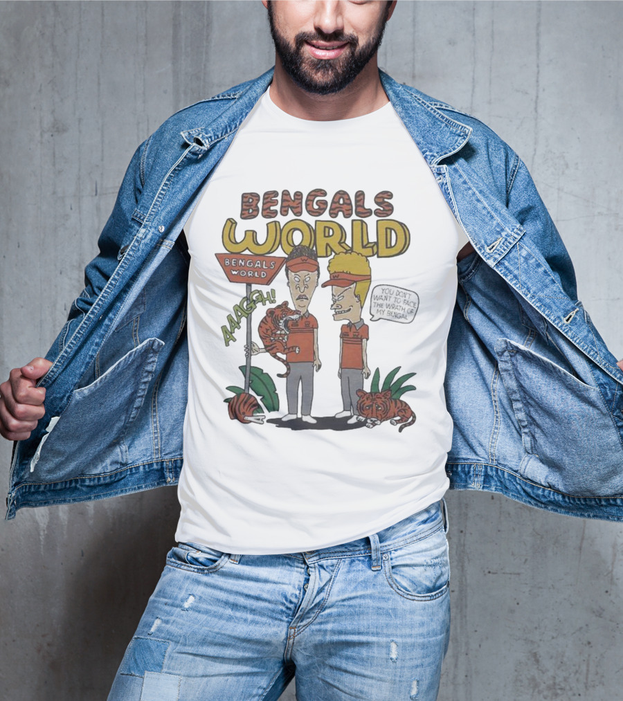Beavis And Butthead Bengals World Aaagh You Don't Want To Face The Wrath Of My Bengal T-Shirt