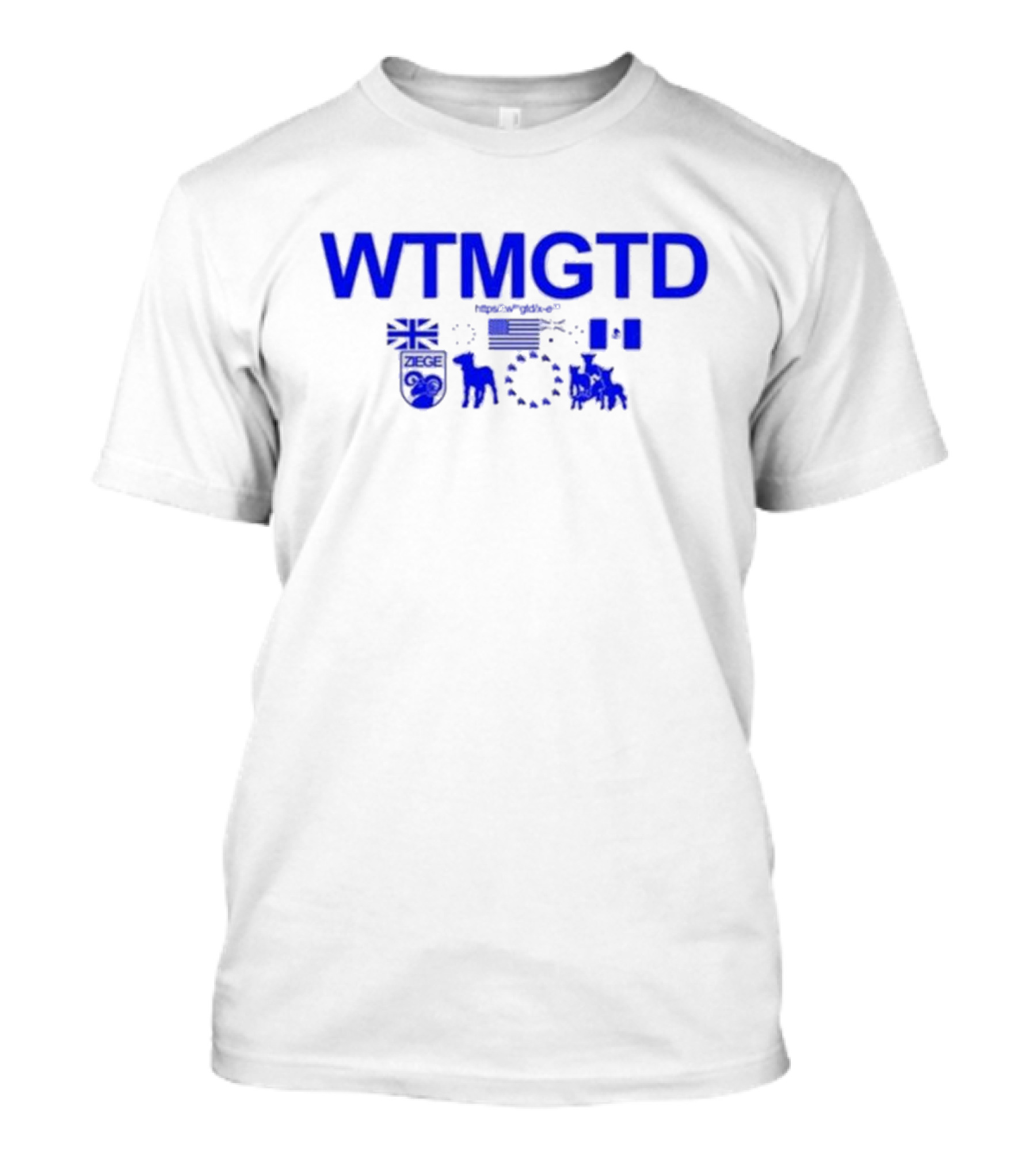 WTMGTD WaitImGoated ZEGE Goat Flag Icons T-Shirt