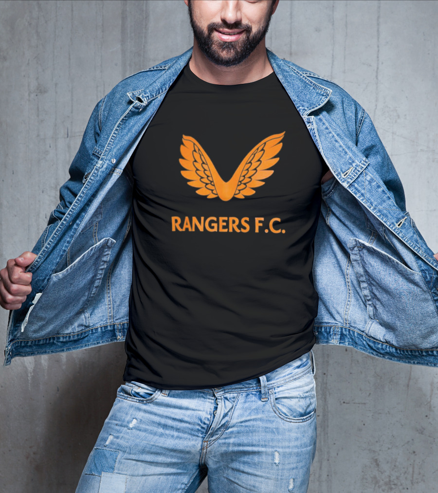 Rangers F.C. Orange Winged Emblem T-Shirt