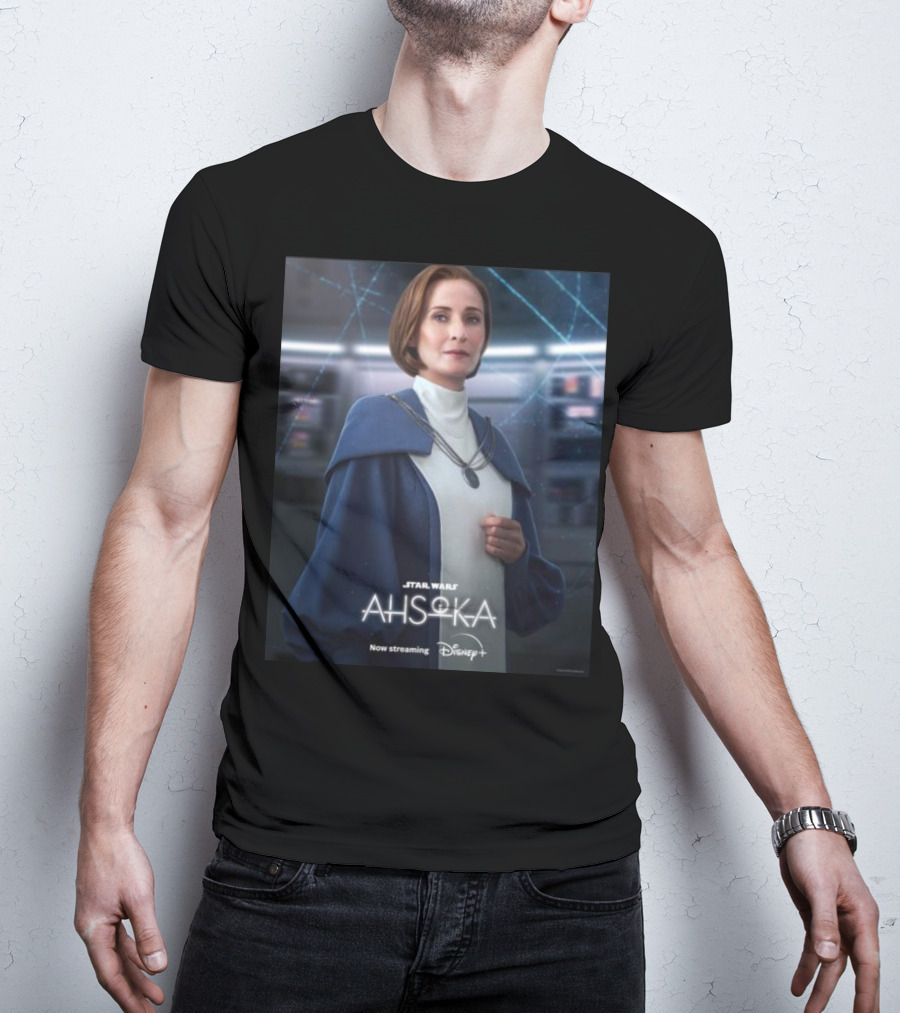 Star Wars Ahsoka Now Streaming Disney Plus Mon Mothma Character T-Shirt