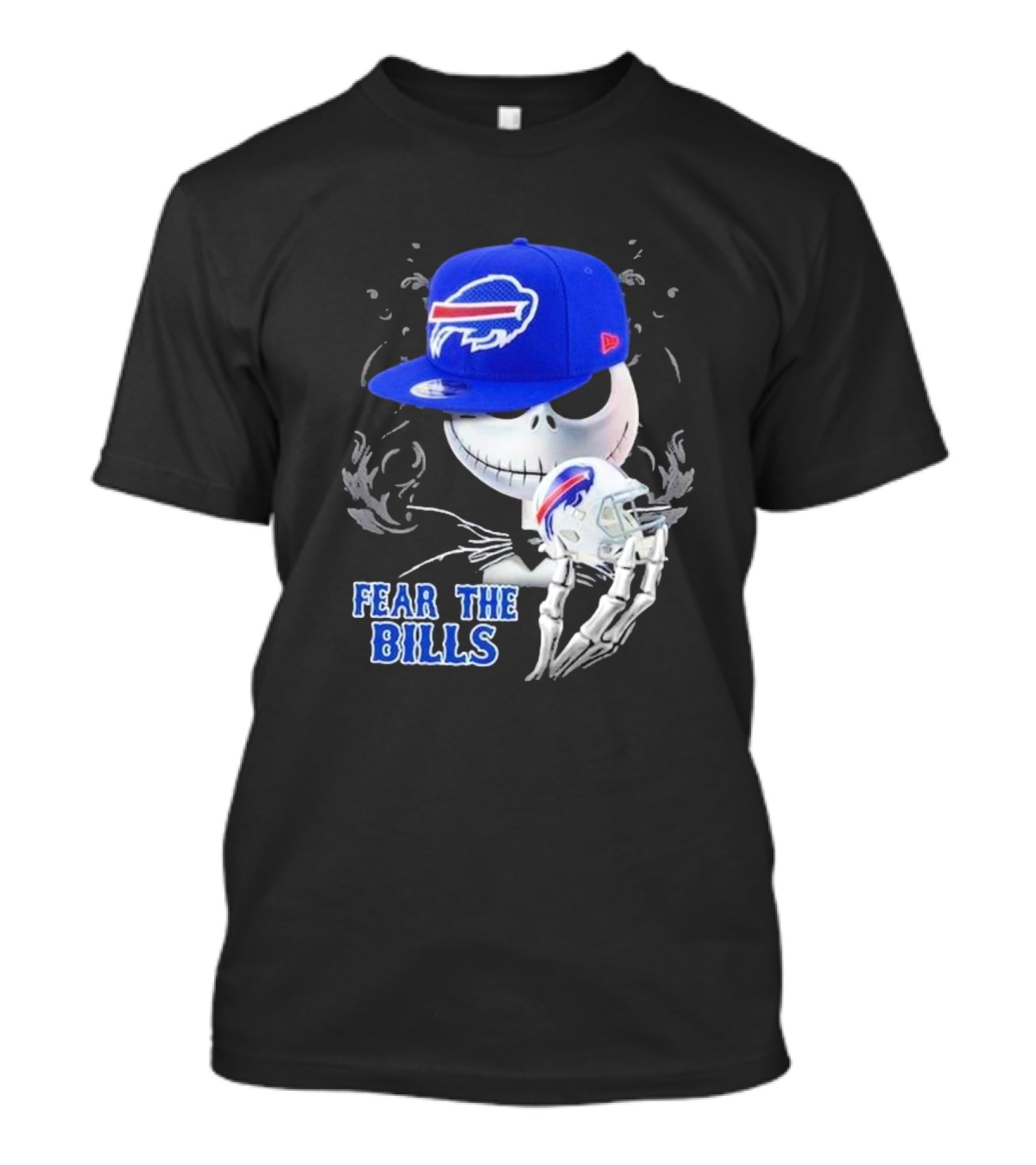 Buffalo Bills Halloween Jack Skellington Fear The Bills T-Shirt