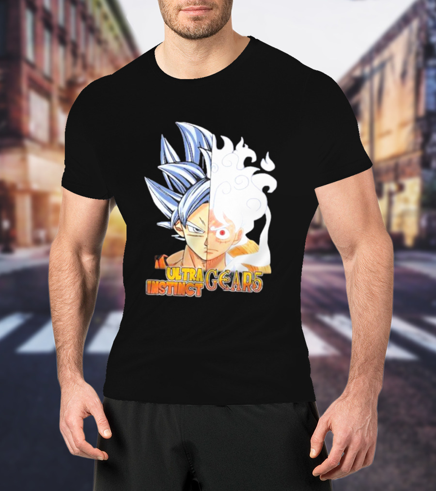 Ultra Instinct Gear 5 Fusion Anime Crossover Duo T-Shirt