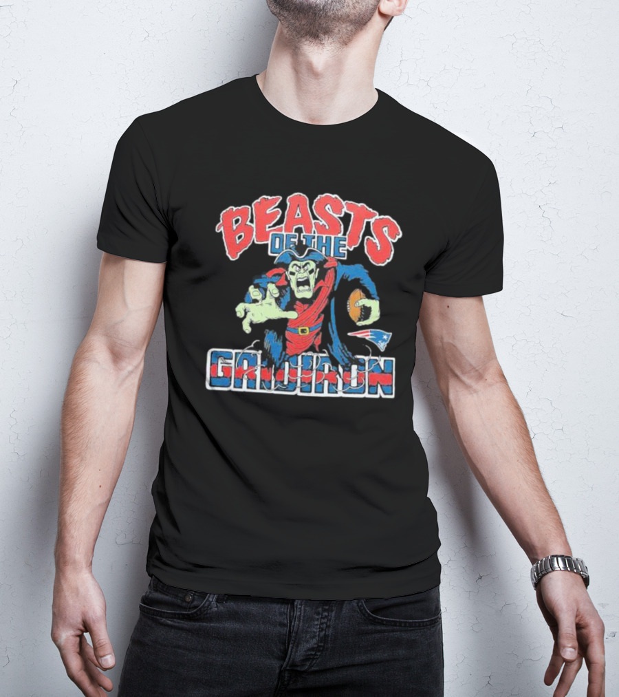 Beasts Of The Gridiron New England Patriots Football Monster T-Shirt