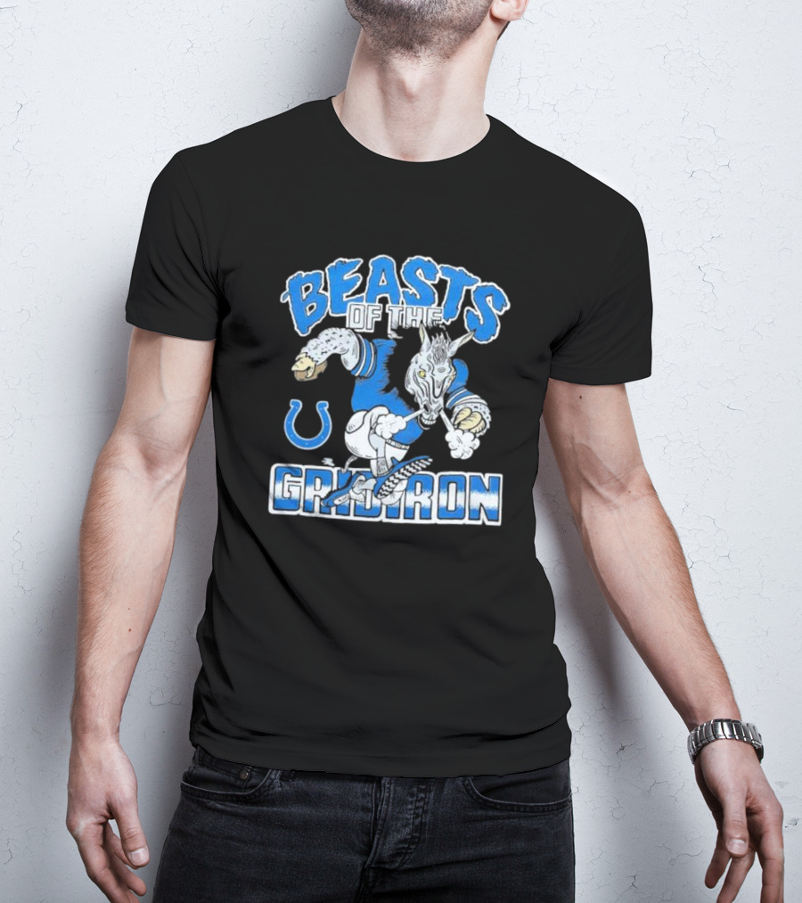 Indianapolis Colts Beasts Of The Gridiron NFL Powerhouse T-Shirt