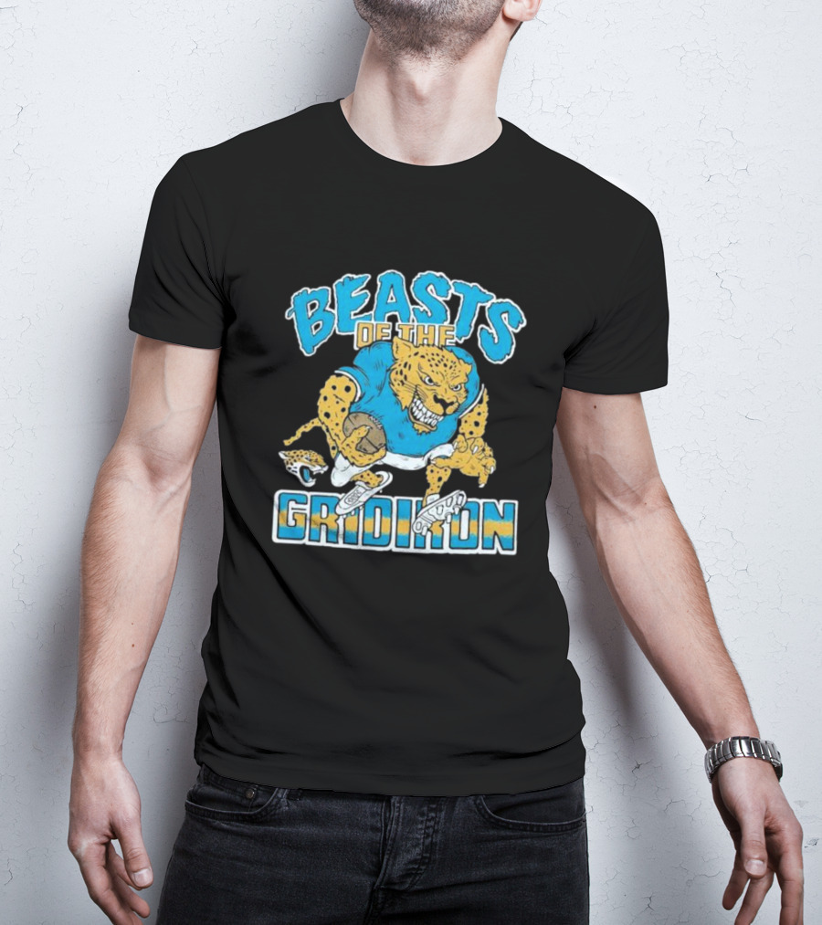 Jacksonville Jaguars Beasts Of The Gridiron Fierce Football Jaguar T-Shirt