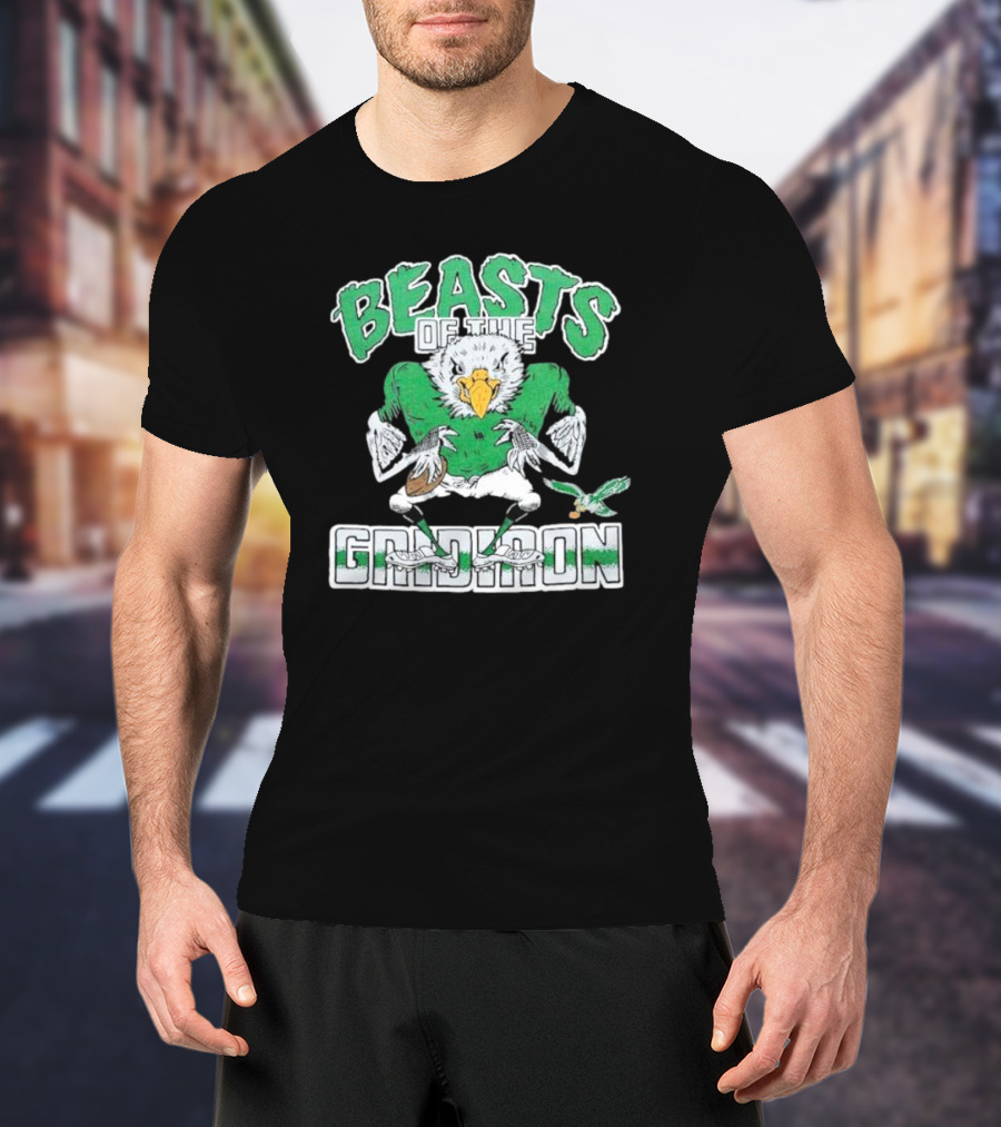 Philadelphia Eagles Beasts Of The Gridiron Football Bird Mascot T-Shirt