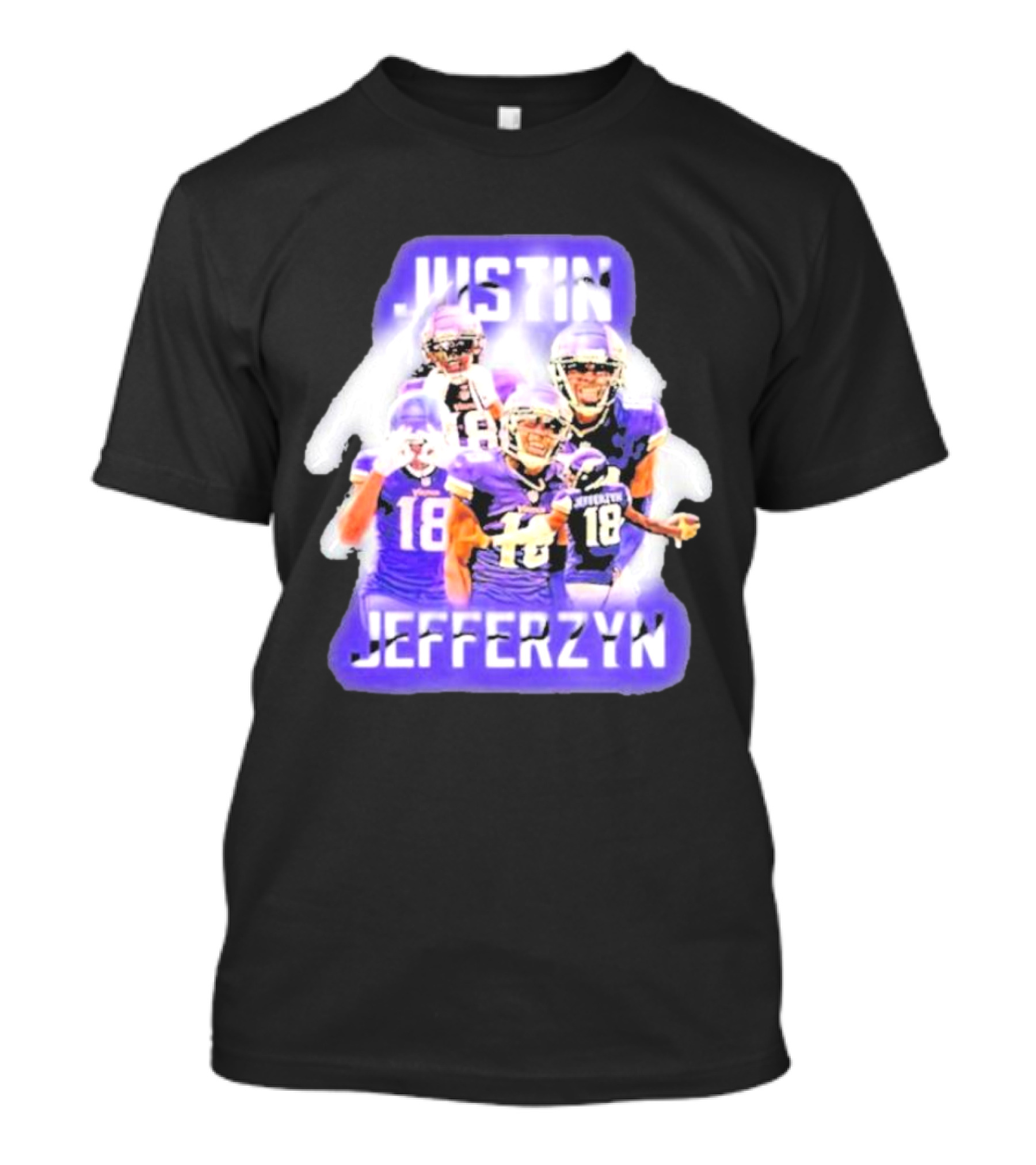 Justin Jefferzyn Freezertarps Purple Football Player Collection T-Shirt