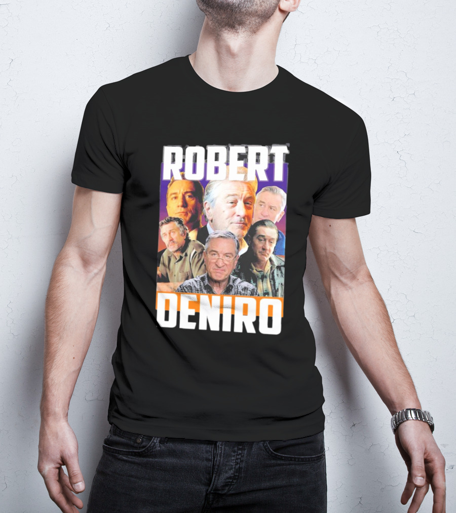 Robert De Niro Iconic Movie Roles Collage T-Shirt