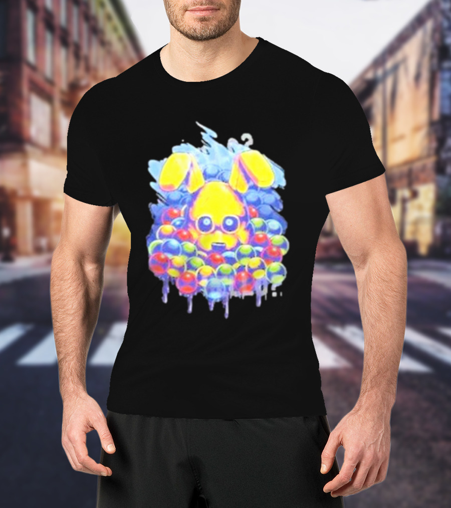 Five Nights At Freddy’s Ball Pit Surprise With Yellow Bunny Ears T-Shirt