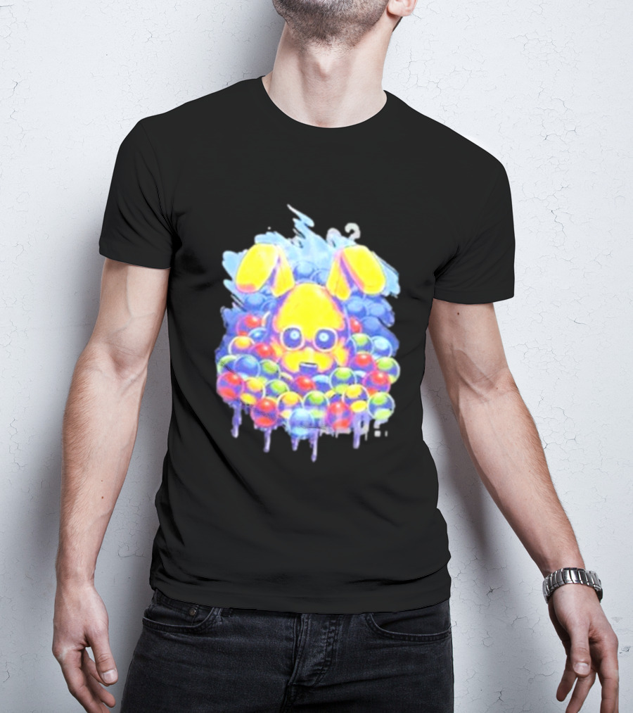 Five Nights At Freddy’s Ball Pit Surprise With Yellow Bunny Ears T-Shirt